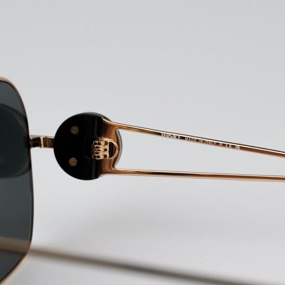 NEW Versace VE2269 100287 Gold Dark Grey Pilot Unisex Sunglasses VE 2269 - Picture 6 of 12